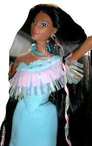 Disney Mattel Barbie Shining Braids Pocahontas Native American NRFB New - Picture 1 of 12