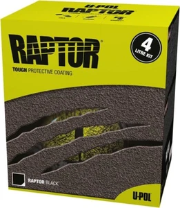 U-POL Raptor 820 products RAPTOR Black Spray Truck Bed Liner Kit 1 Gallon (Upol) - Picture 1 of 8