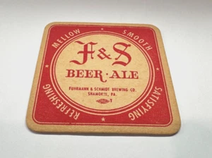 CERVEZA F&S DE COLECCIÓN MONTAÑA RUSA DE 3 PULGADAS FUHRMANN & SCHMIDT BREWING CO SHAMOKIN PA - Imagen 1 de 1