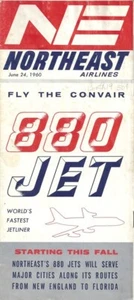 Northeast Airlines system timetable 6/24/60 [4021] - Picture 1 of 1