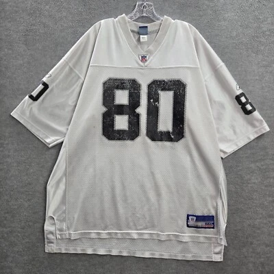 Camiseta deportiva vintage de los Oakland Raiders para hombre 2XL con logotipo Reebok Jerry Rice 80 LEER Foto 1 de 4