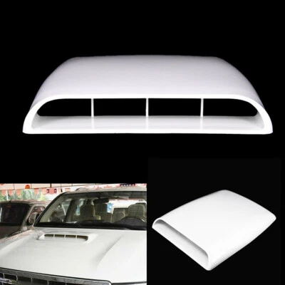 11in Car SUV Air Flow Intake Hood Scoop Vent ABS Plastic Cover Trim Accessory  - Image 1 of 4