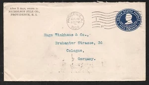 U362? UNITED STATES OF AMERICA 5c postal stationery , LINCOLN , posted in 1904 - Picture 1 of 2