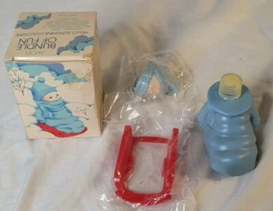 Avon 1980 Bundle of Fun Hello Sunshine Cologne Child On A Snow Sled With Box. - Picture 1 of 12