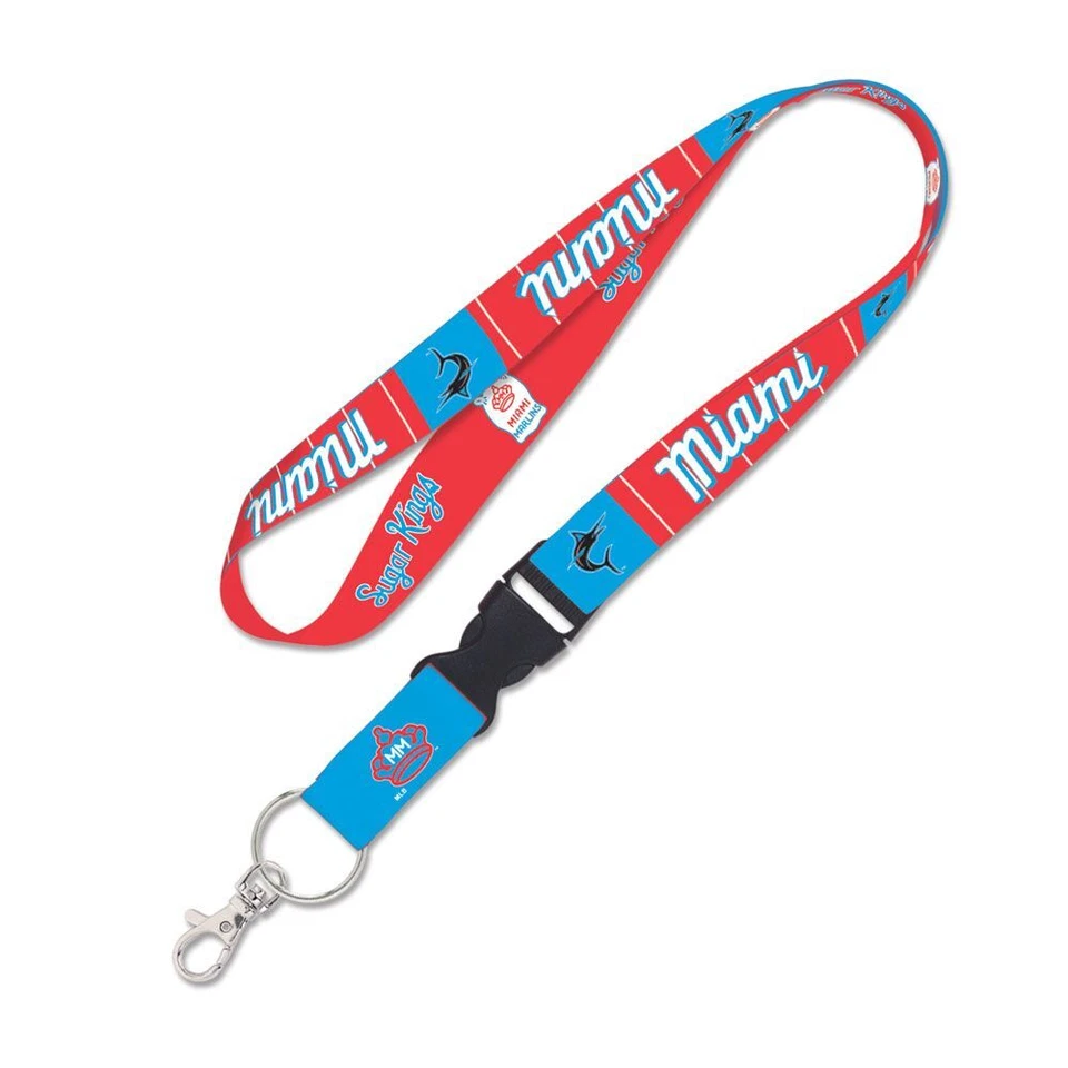 MIAMI MARLINS SUGAR KINGS LANYARD DETACHABLE BUCKLE NEW WINCRAFT 👀 - Image 1 of 1