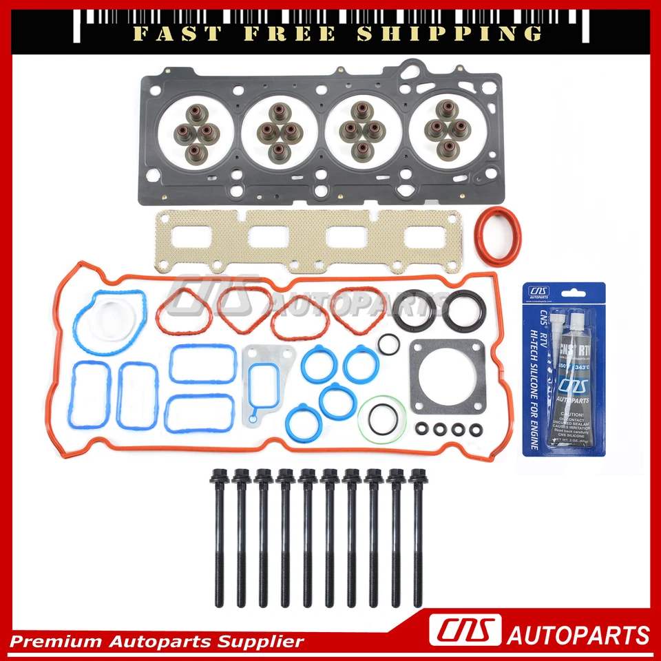 Head Gasket Set Bolts Fits 02-04 Chrysler Sebring Dodge Stratus 2.4L DOHC EDZ Foto 1 de 3