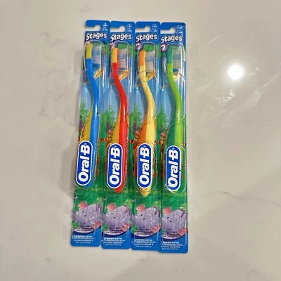 Oral-B Disney Stage 2 Toothbrushes Winnie Pooh Tigger Piglet Elephent (Set Of 4) - Image 1 of 4