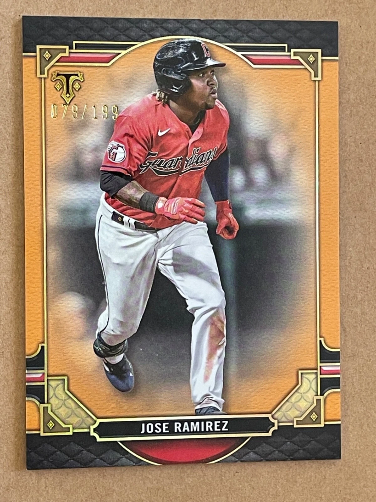 2022 Topps Triple Threads JOSE RAMIREZ #85 Amber SP /199 Cleveland Guardians