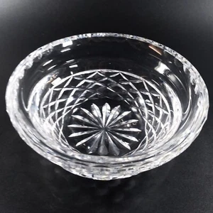 Waterford Alana Open Jam Jelly Bowl Crystal with Cut Diamonds and Notched Rim - Picture 1 of 9