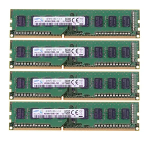 16GB Samsung 4X 4GB 1Rx8 PC3-12800 DDR3 1600Mhz CL11 Desktop Memory Low Density - Picture 1 of 7