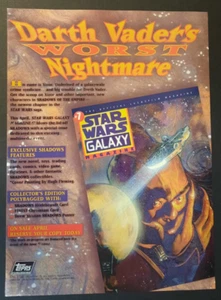 STAR WARS Galaxy Magazine "Darth Vader's..." ~ Vintage Magazine PRINT AD 1996 - Picture 1 of 1