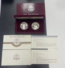 1983-1984 S Olympic Proof $1 Silver Dollar Commemorative 2-Coin Set Box Coa