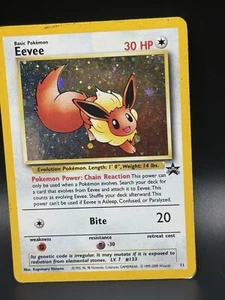 Eevee 11 Promo Holo Pokémon Card Jr Rally Black Star - Picture 1 of 2