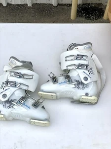 Dalbello Aspire 5.9 Women's Ski Boots - USA sz 10 EURO sz 42.5 White + Blue Rare - Picture 1 of 18