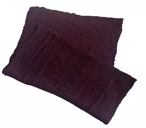 INIS MEAIN Irland Alpaka Seide Zopfmuster Schal Halstuch Burgund 23"x68" - Bild 1 von 4