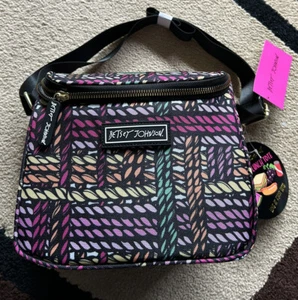 Betsey Johnson mehrfarbige isolierte Mittagessen Kühltasche Neu mit Etikett - Bild 1 von 10