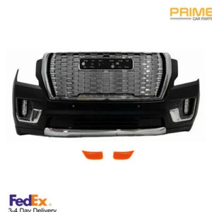 New Complete Front Bumper Cover Kit With Fog Lights For 2021-2024 GMC Yukon - Picture 1 of 9