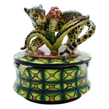 Leopard jewelry box - Senzo Duma Ceramics 