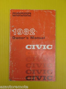 1982 Honda Civic Owners Owner's Manual OEM - Picture 1 of 1