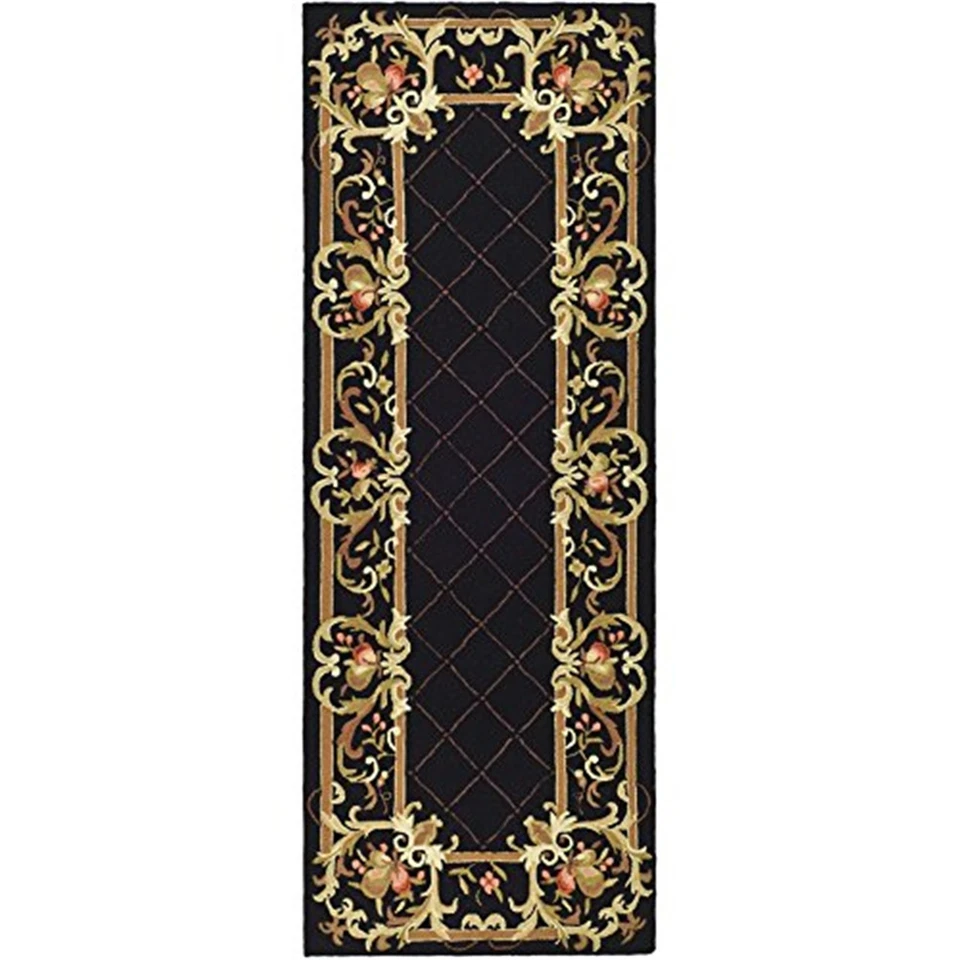 Transitional Rug - Chelsea Wool Pile -Black Style-A - Image 1 of 1