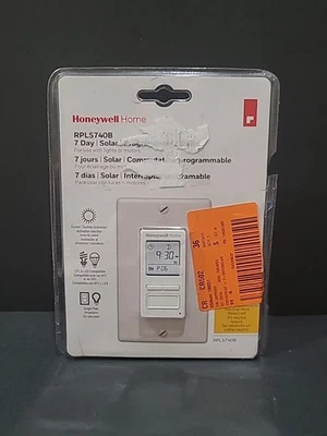 Honeywell Home 7 Tage Solar Programmierbarer Lichtschalter/Timer 120V (RPLS740B) - Bild 1 von 2