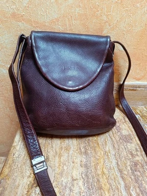 BREE Leder Schultertasche Handtasche Echter Leder in dunkelbraun  - Bild 1 von 4