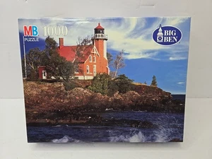Puzzle vintage 1996 MB Big Ben 1000 pezzi Eagle Harbor Lake Superior MI  - Foto 1 di 5