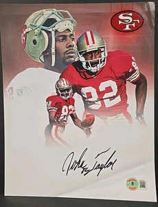 JOHN TAYLOR Autographed SF49ERS 8x10 Photo. BECKETT - Picture 1 of 3