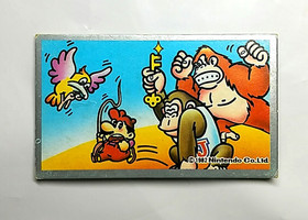 (Game Item) Menko, Famicom, 52263, Donkey Kong Jr, 1982, Retro, Amada, Nintendo