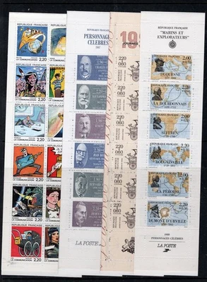 France -Booklets (34, 4 different) Mint VFNH, CV $242 (2019), see desc. - Image 1 of 2