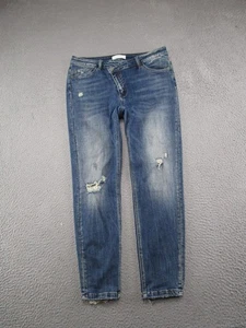 Pantalones de mezclilla elásticos azules Vervet desgastados al tobillo para mujer talla 31 - Imagen 1 de 14