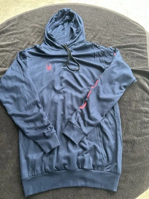 Spyder Ropa de Dormir Pullover Sudadera con Capucha Para Hombre Talla L Azul Nuevo sin Etiquetas Foto 1 de 4