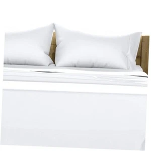 100% Egyptian Cotton Sheets Size - 1000 High Thread Count, Luxury 5 Full White - Picture 1 of 8