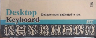 *SALE* RARE VINTAGE BTC KEYBOARD MODEL 5201 WINDOWS PS2 IN OEM BOX RM0-KBRK - Image 1 of 4