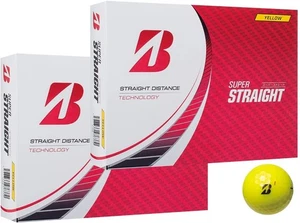 Bridgestone Golf Ball SUPER STRAIGHT 2023 Model with Bonus (Yellow_2 Dozen) - Picture 1 of 3