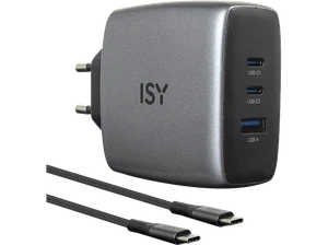 ISY IAC-5100-GY GAN Ladegerät universal Grau - Bild 1 von 1