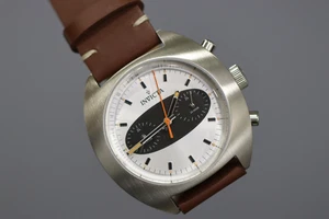 INVICTA Vintage Hombres 41mm Acero Inoxidable Negro+Plateado Dial VD32 Cuarzo 37 - Imagen 1 de 5