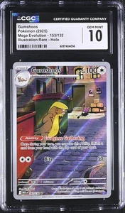 CGC 10 Gumshoos 153/132 Illustrazione Rara Carta Pokémon Mega Evoluzione - Foto 1 di 2