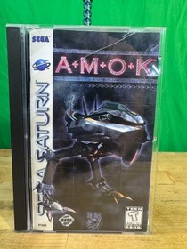 Amok Sega Saturn CIB Complete w/ Manual Tested Working