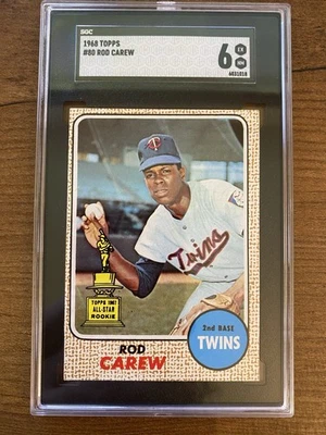 1968 Topps #80 Rod Carew SGC 6 EX-MT - Image 1 of 4