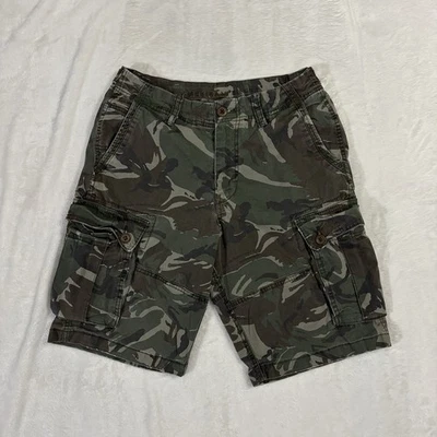 American Eagle Cargo Shorts Camo Mens Size 32 Longer Length Camouflage Vintage - Image 1 of 4