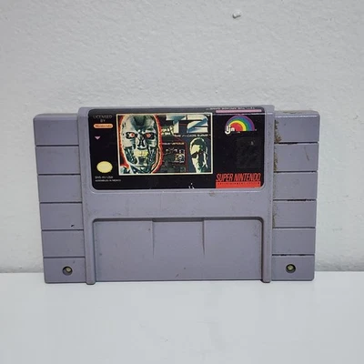 Vintage T2 The Arcade Game Super Nintendo SNES Video Game Cartridge Tested 90s - Image 1 of 4