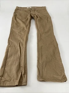 Free World Night Train Jeans Mens Size 36 Straight Brown Chino Khaki Pants - Picture 1 of 11