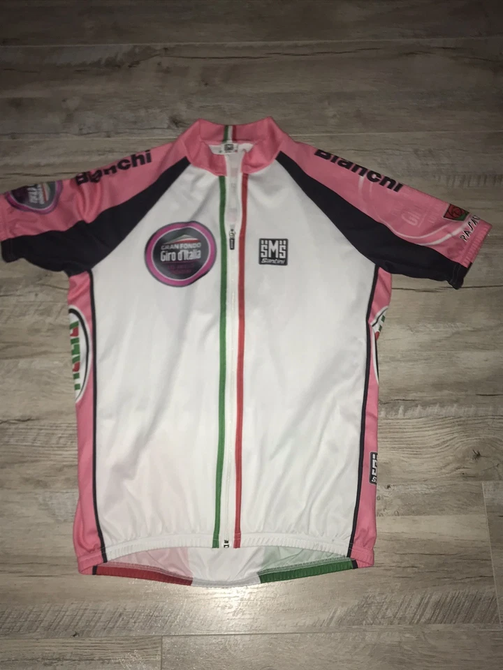 Новая без ценников редкая велосипедная футболка Gran Fondo Giro d'Italia SMS Santini XXL 2XL - Изображение 1 из 4