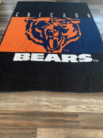 Vintage Biederlack Chicago Bears Stadium Blanket Cover