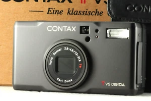 Near MINT in Box CONTAX Tvs Compact Digital Camera (Titanium Black) From Japan - Picture 1 of 13