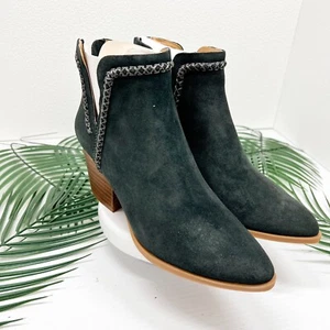 Dolce Vita Women's Dylan Dark Gray Suede Pointed Heeled Booties Size 6.5 NWOB - Picture 1 of 12