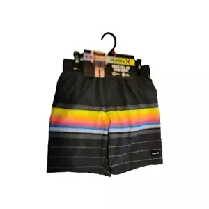NEW BOYS KID YOUTH HURLEY PULL-ON SWIM SHORT MULTICOLOR SWIMWEAR SZ 7/8 NWT - Picture 1 of 3