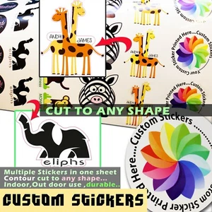 Massenaufkleber individueller Druck Vinyl Aufkleber Etiketten Logo Aufkleber jedes Design jede Form - Bild 1 von 9