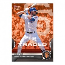 2021 Topps NOW Card 582 KRIS BRYANT Chicago Cubs Traded to San Francisco Giants